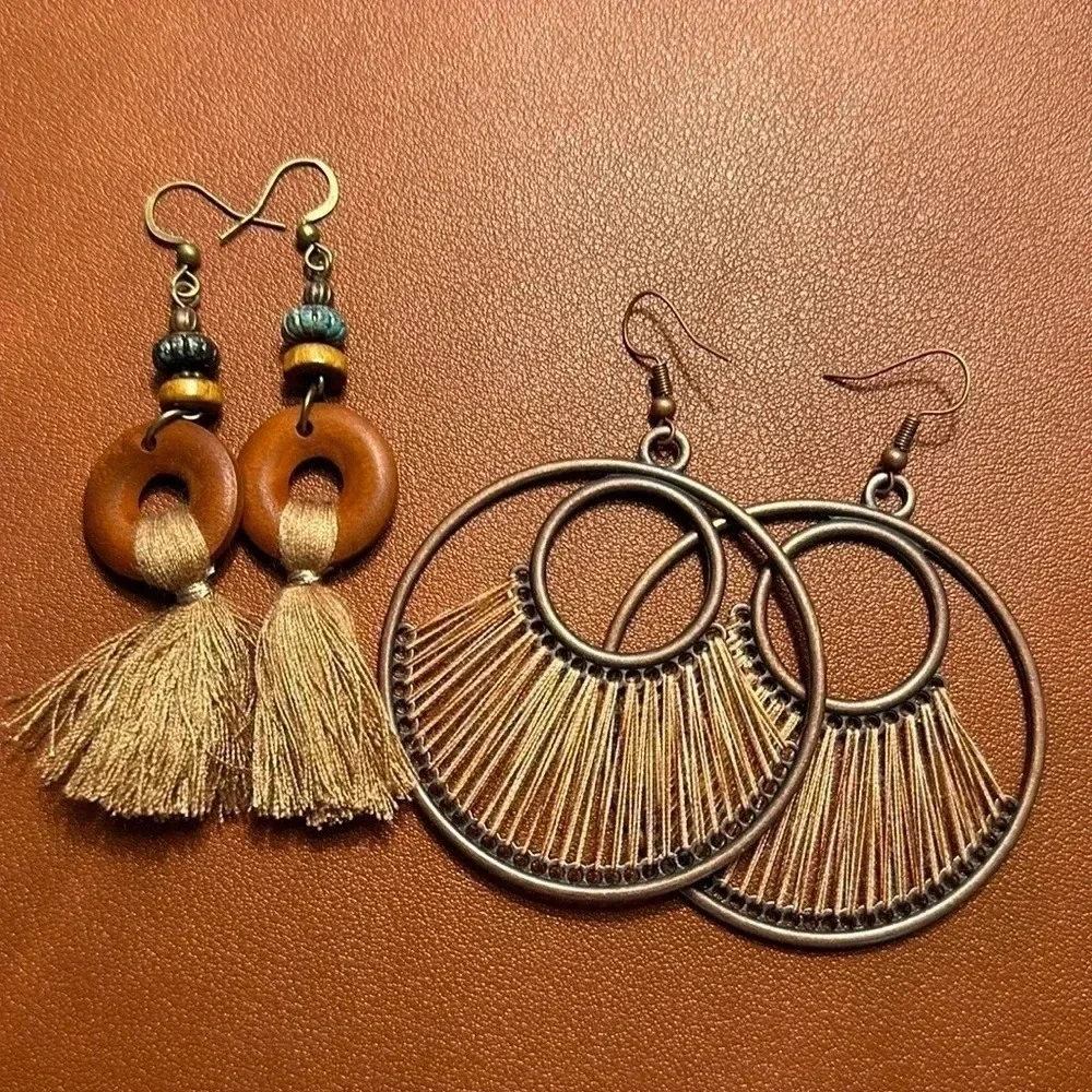 🌺 Two Pairs of Boho Earrings NWOT 🌺‎
